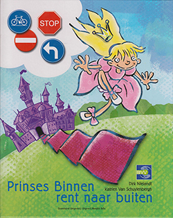 Prinses Binnen rent naar buiten
